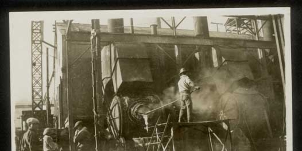 Fundición de la compañía de minerales de Gatico, ca. 1930