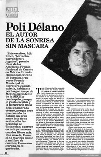 Poli Délano el autor de la sonrisa sin máscara