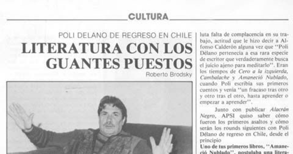 Literatura con los guantes puestos