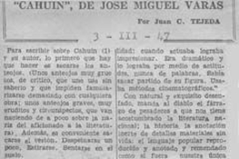 Cahuín, de José Miguel Varas
