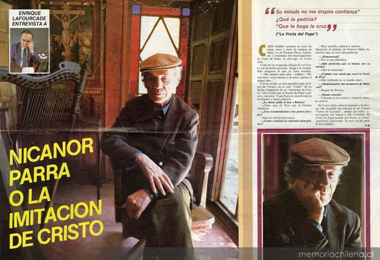 Nicanor Parra o la imitación de Cristo