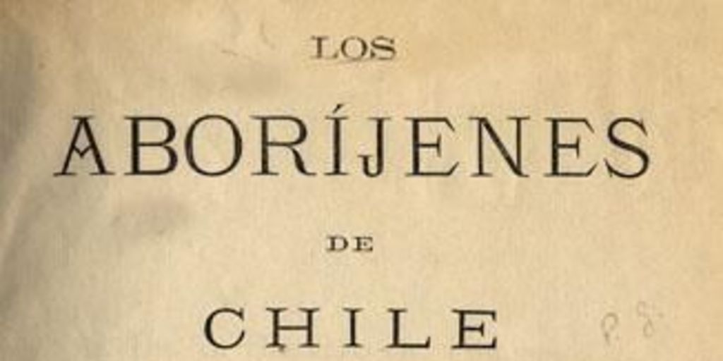 Los aboríjenes de Chile