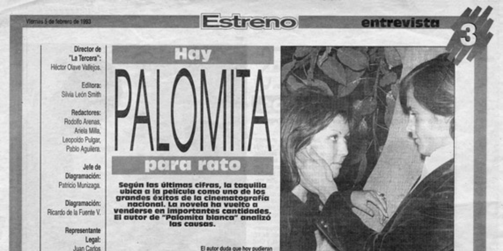 Hay palomita para rato