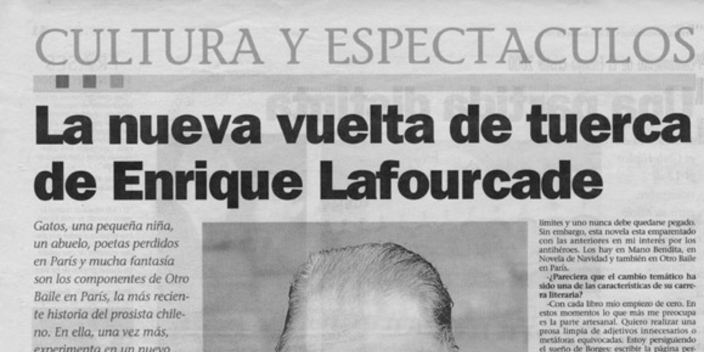 La nueva vuelta de tuerca de Enrique Lafourcade