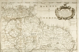 Mapa coro-gráfico de la Nueva Andalucía : provincias de Cumaná y Guayana, vertientes del Orinoco, su cierto origen, comunicación con el de las Amazonas, situación de la laguna Parime y nuevas poblaciones