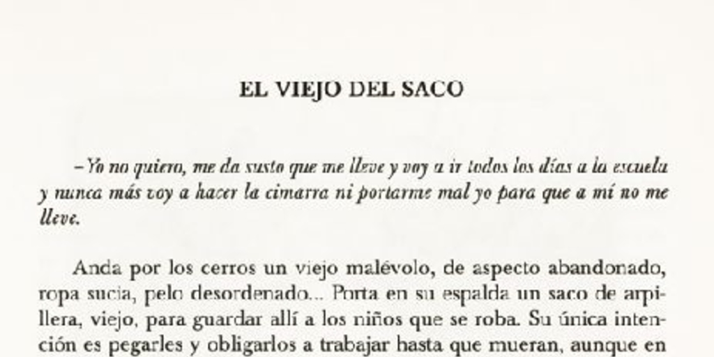 El viejo del saco