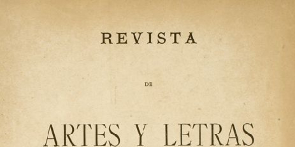 Revista de artes y letras : tomo 16 de 1889