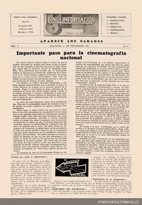 Cine información : año 1, n° 5, 1 de noviembre de 1941