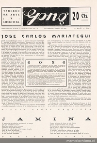 Gong : año 2, n° 4, marzo de 1930