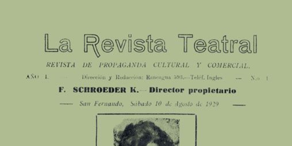 La revista teatral : n° 1, 1929