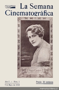 La Semana cinematográfica : año 1, n° 1, 9 de mayo de 1918