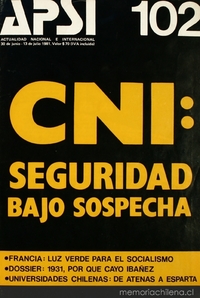 Apsi: n° 102-109, junio de 1981 a julio de 1982