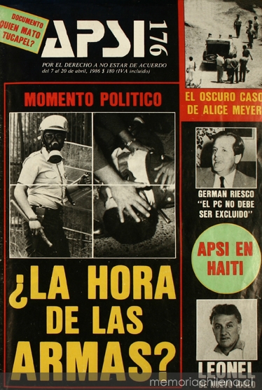 Apsi: nº 176-181, 7 de abril a 16 de junio de 1986