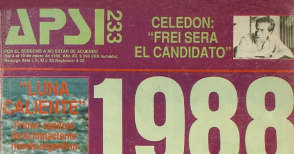 Apsi: n° 233-244, 4 de enero a 21 de marzo de 1988