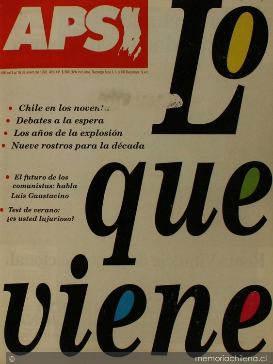 Apsi: n° 336-343, 3 de enero a 14 de marzo de 1990