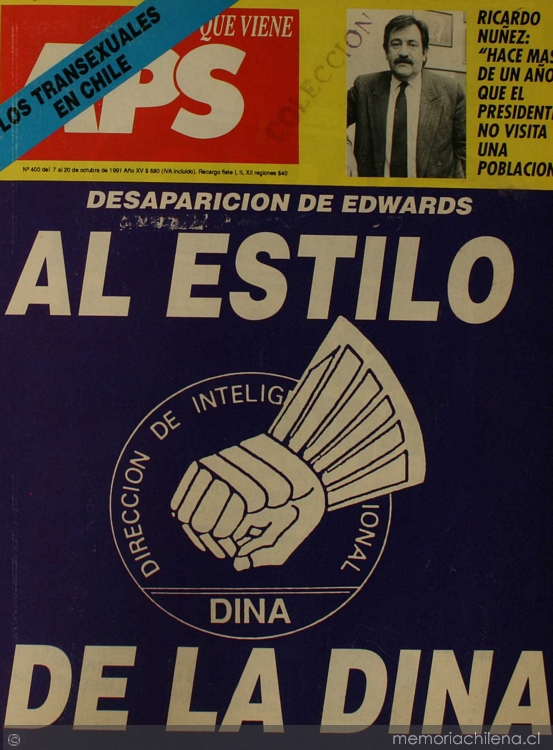 Apsi: n° 400-408, 7 de octubre a 16 de diciembre de 1991