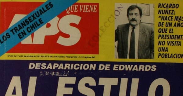 Apsi: n° 400-408, 7 de octubre a 16 de diciembre de 1991