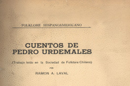 Cuentos de Pedro Urdemales