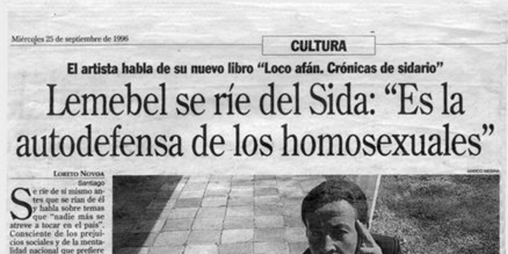 Lemebel se ríe del Sida: "Es la autodefensa de los homosexuales"