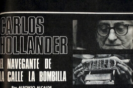 Carlos Hollander, el navegante de la calle La Bombilla