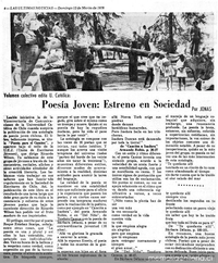 Poesía joven: estreno en sociedad