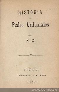 Historia de Pedro Urdemales