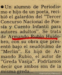 Un alumno de periodismo