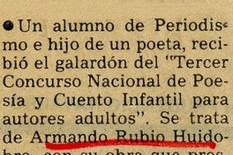 Un alumno de periodismo