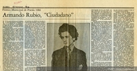 Armando Rubio, "Ciudadano"