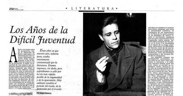 Los años de la difícil juventud