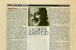 La difícil juventud