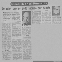 Lo único que no pudo hacerse por Neruda