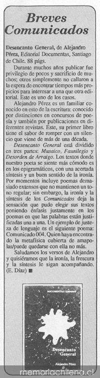 Breves comunicados