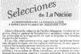 Alberto Edwards, la imaginación y este gran pueblo en medio de todo