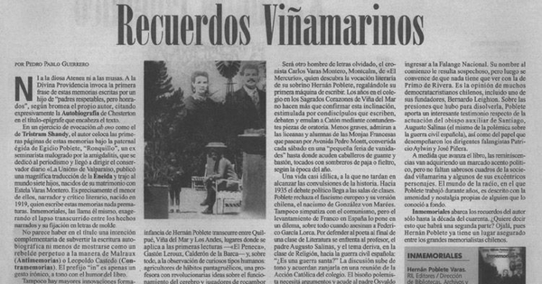 Recuerdos viñamarinos