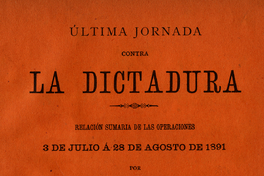 Última jornada contra la dictadura