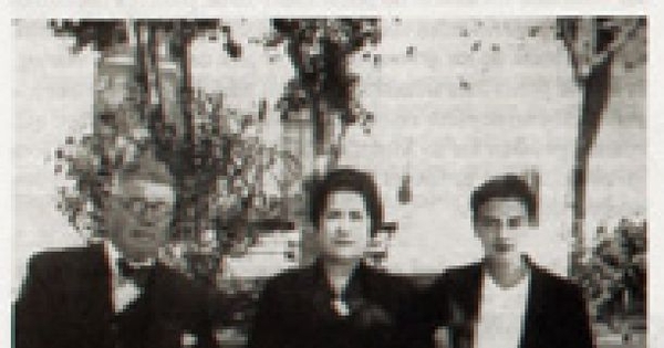 Matilde Pérez, junto a sus tíos Manuel García y Matilde Correa en La Serena