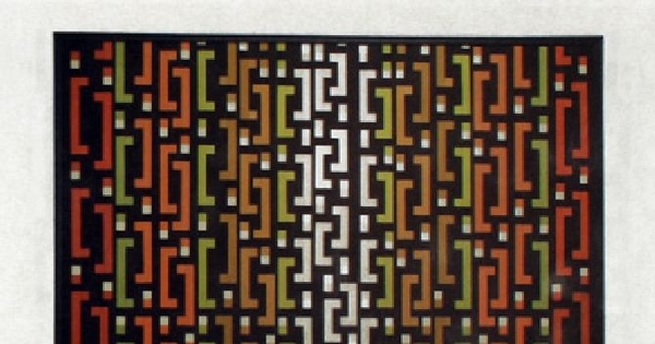 Sin título, Collage de maderas pintada sobre acrílico, hacia 1974