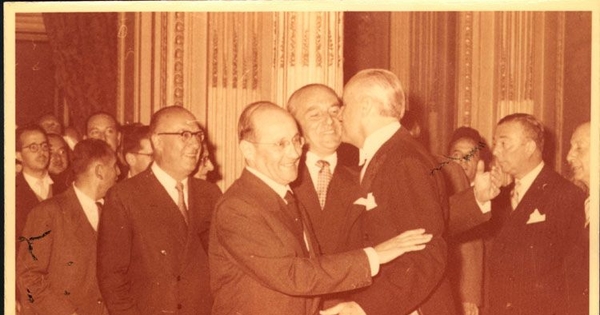 Saludo al presidente Jorge Alessandri, 1958