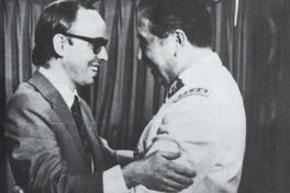 Jaime Guzmán junto a Augusto Pinochet