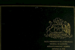 Mensaje Presidencial: 11 septiembre 1976 - 11 septiembre 1977