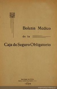 Boletín médico de la Caja de Seguro Obligatorio : índice general, 1934-1935