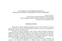 Una mirada al movimiento popular