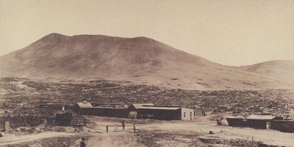 Pulpería y "calicheras", Oficina Salitrera Sacramento, Tarapacá, 1889