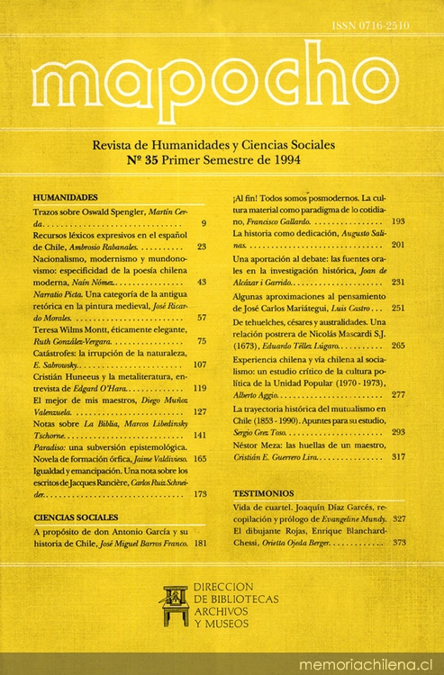 La trayectoria histórica del mutualismo en Chile (1853- 1990): apuntes para su estudio