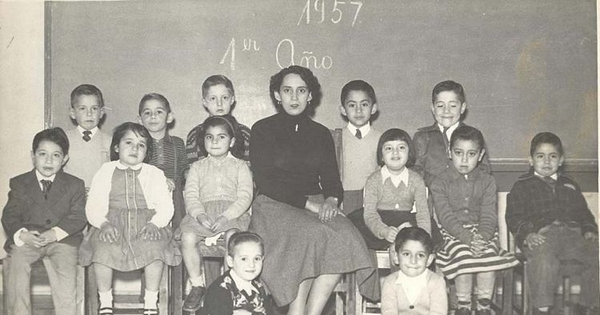 Curso de primer año : niños de Sewell, 1957