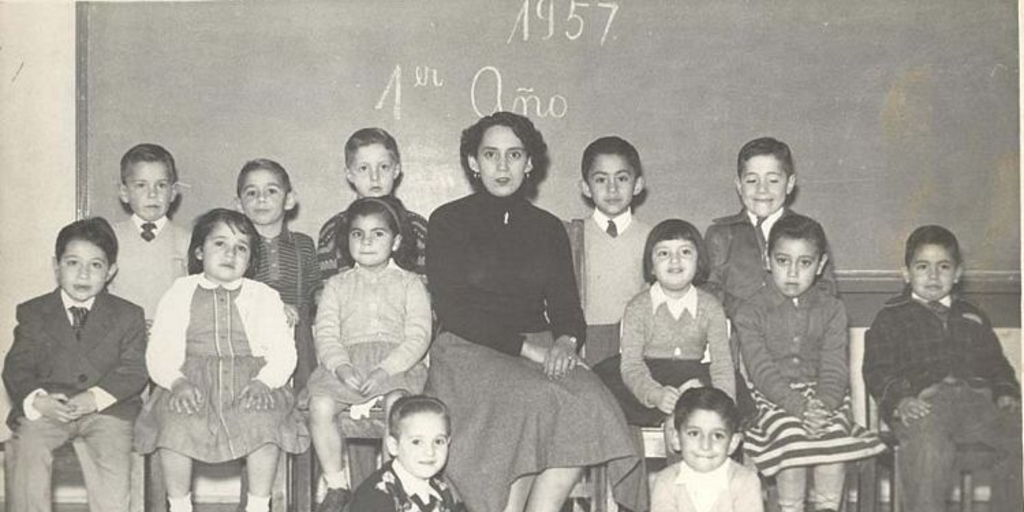 Curso de primer año : niños de Sewell, 1957