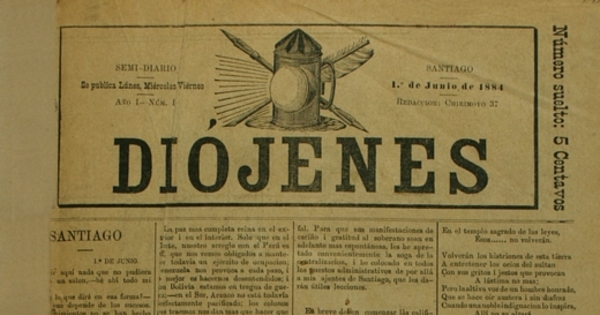 Diójenes: año 1, nº 1-87, 1 junio de 1884-30 de enero de 1885