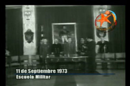 Juramento de Junta de Gobierno, 11 de septiembre 1973