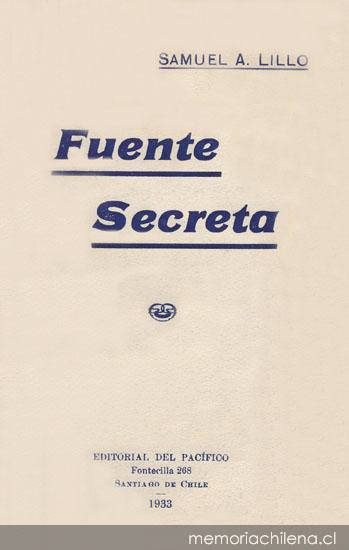 Fuente secreta : poesías líricas